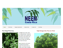 Tablet Screenshot of costaricaneem.com